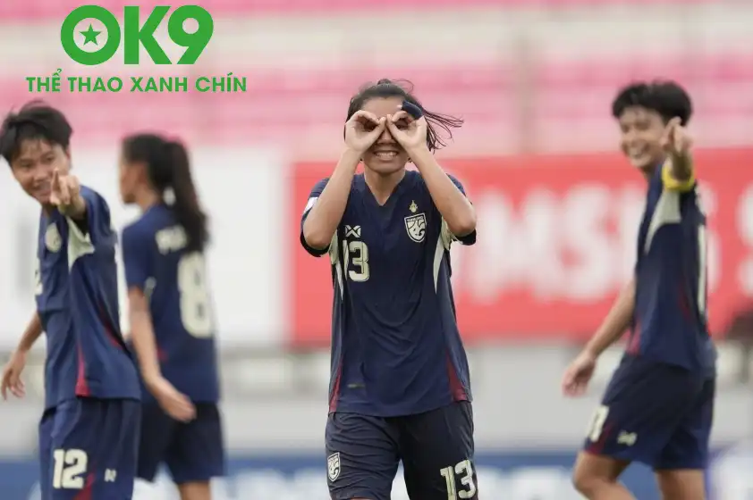 Thắng lợi 7-0 cho thấy sức mạnh vượt trội của ĐT nữ Thái Lan